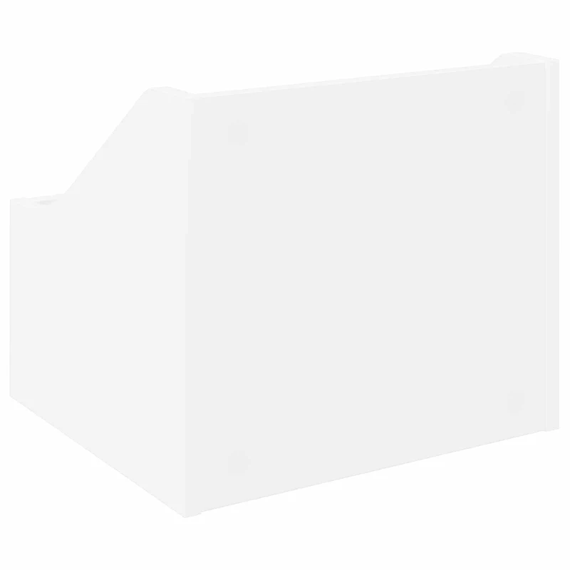 Caixa de Discos LP Branco 37 x 33 x 32 cm Derivados de Madeira