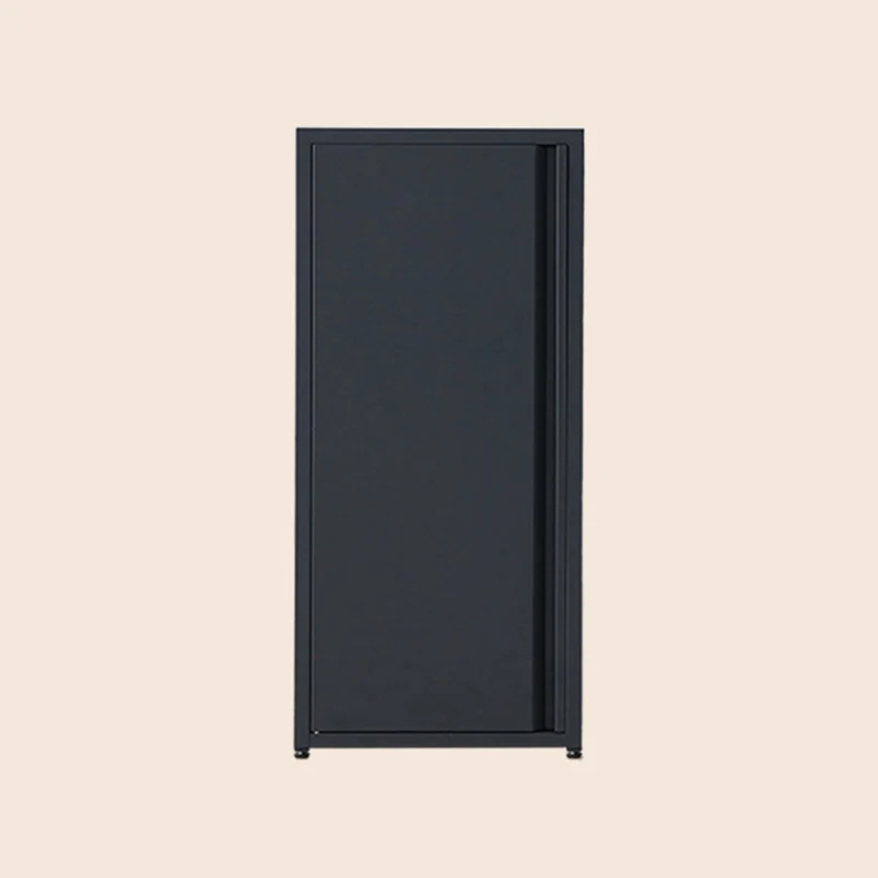 Modern Minimalist Rectangular Cold-Rolled Steel Storage Cabinet 3-Tier For Bedroom
