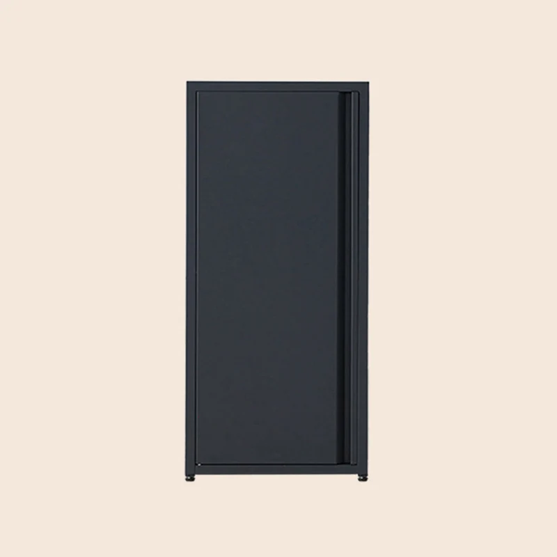 Modern Minimalist Rectangular Cold-Rolled Steel Storage Cabinet 3-Tier For Bedroom