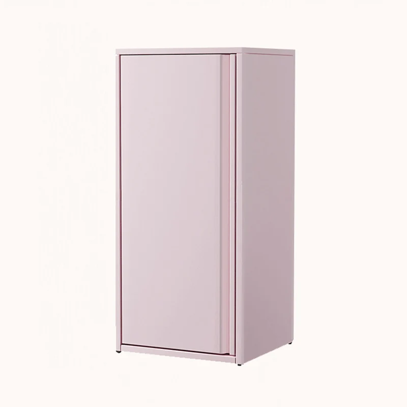 Modern Minimalist Rectangular Cold-Rolled Steel Storage Cabinet 3-Tier For Bedroom