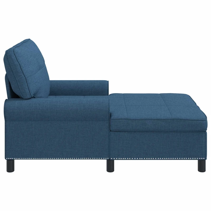 Chaise Lounge Azul tecido 91 x 157 x 91 cm