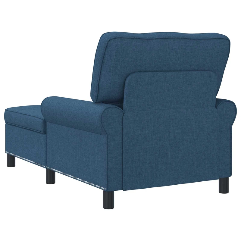 Chaise Lounge Azul tecido 91 x 157 x 91 cm