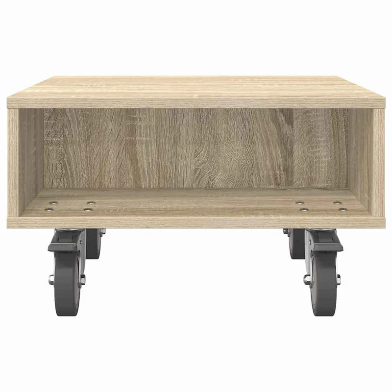 Mesa Lateral com Rodas Carvalho Sonoma 50,5 x 50 x 30 cm