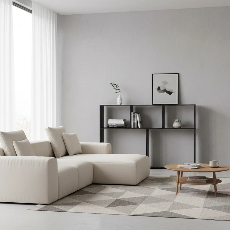 Modern Minimalist Acrylic Rectangular Display Rack With 3-Tier Design For Living Room