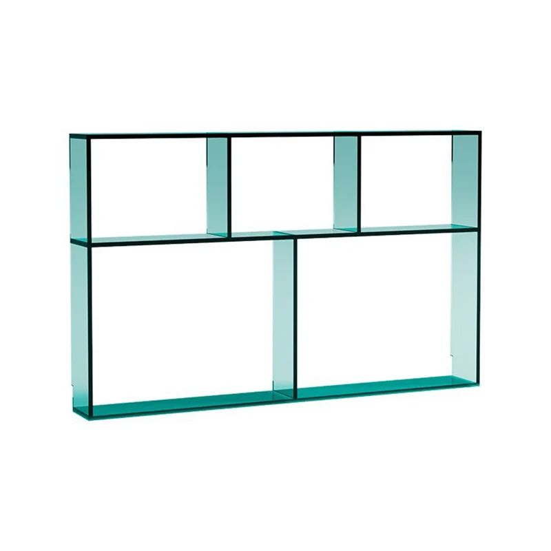 Modern Minimalist Acrylic Rectangular Display Rack With 3-Tier Design For Living Room