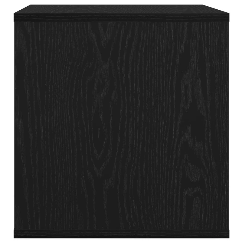 Caixa de Álbum de Vinil Carvalho Preto 37 x 36,5 x 38 cm