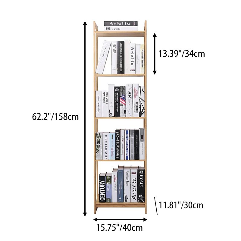 Premium Bamboo 3/4/5-Tier Storage Shelf - Extra Wide & Tall Design For Living Room&Kitchen