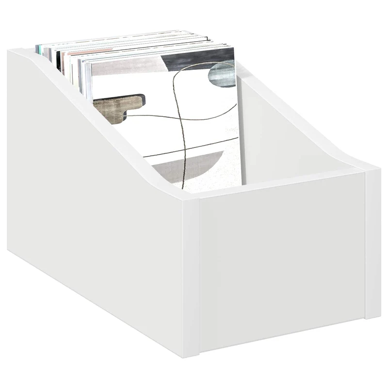 Caixa de Discos LP 2 unid. Branco 18 x 32 x 18 cm