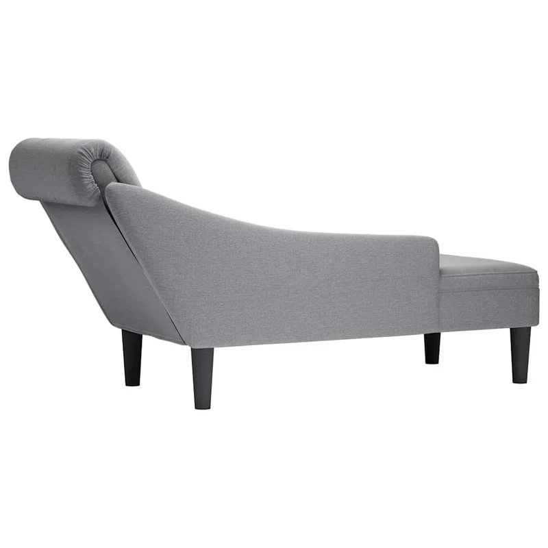 Chaise lounge c/ almofada/apoio de braços direito tecido
