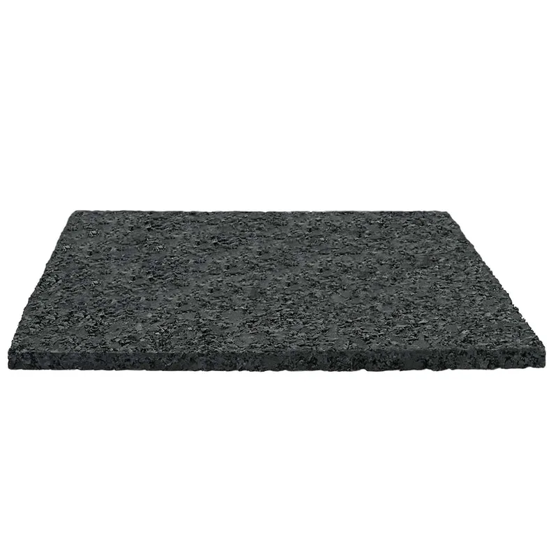 Tapete de Pátio em Granulado de Borracha Preto 9 x 9 x 0,3 cm