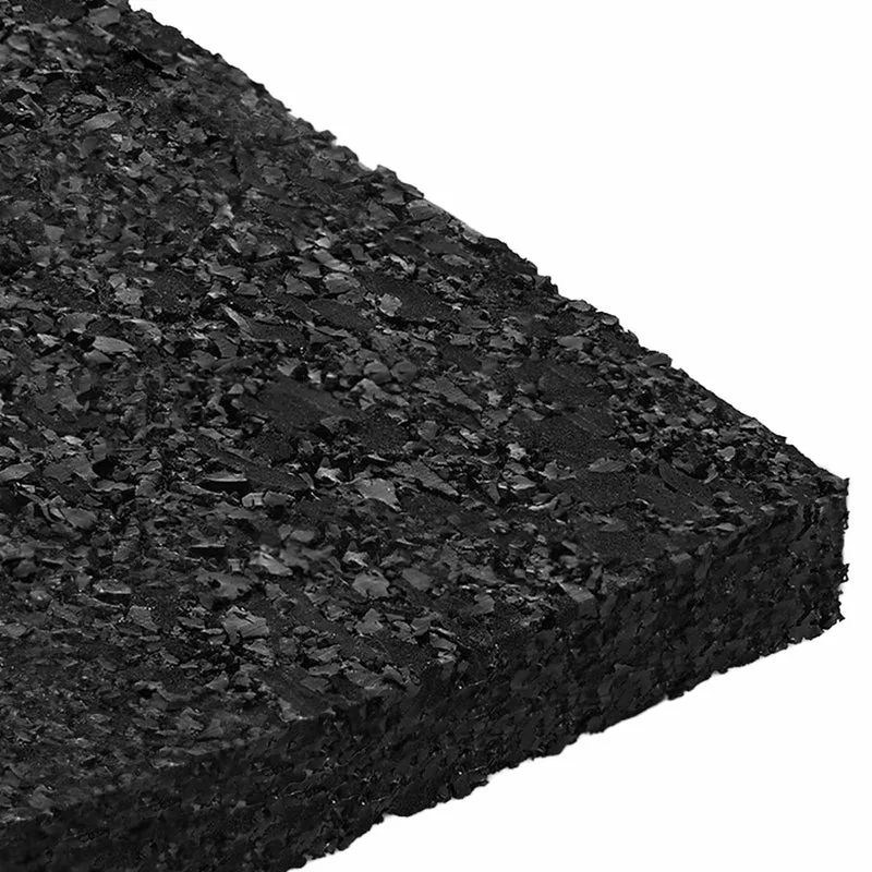 Tapete de Pátio em Granulado de Borracha Preto 6 x 9 x 0,8 cm