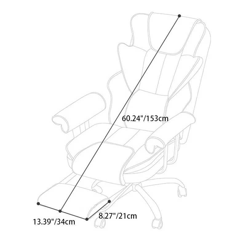 Modern Minimalist Square Microfiber Leather Steel Desk Chair Backrest Arm For Home Office