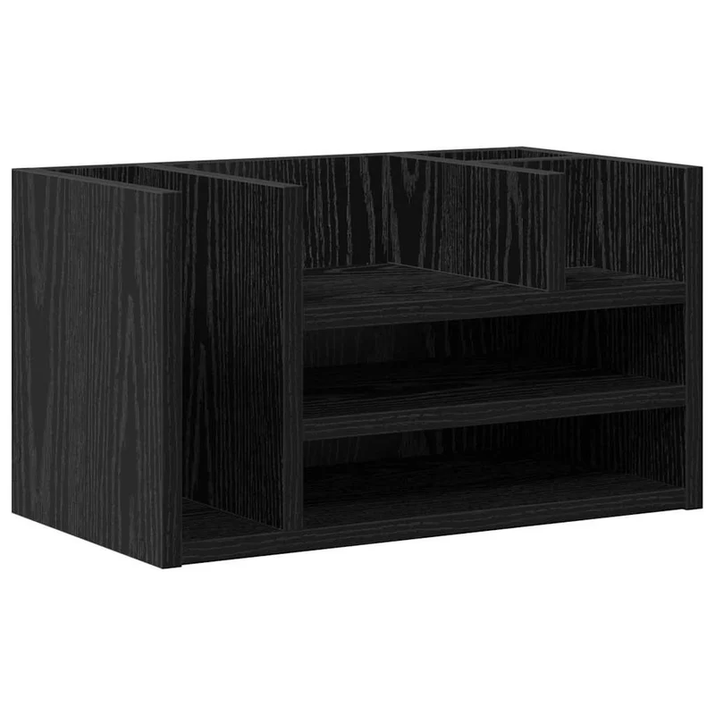Organizador de Mesa Carvalho Preto 44,5 x 24 x 25 cm