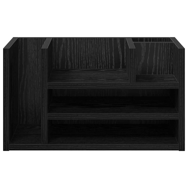 Organizador de Mesa Carvalho Preto 44,5 x 24 x 25 cm