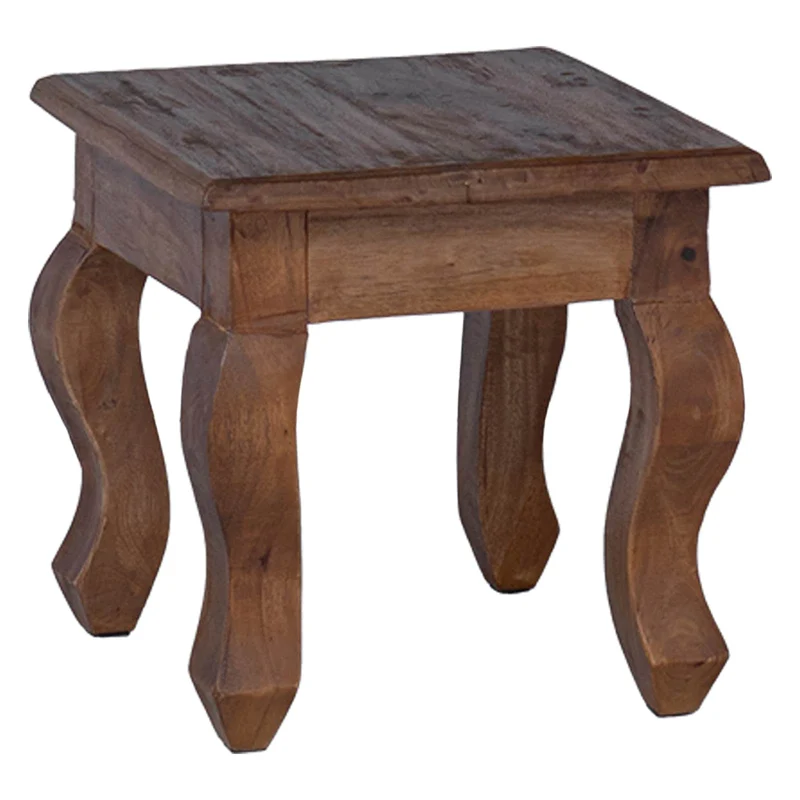 Mesa de Ninho 3 unid. Castanho Madeira de mogno maciça