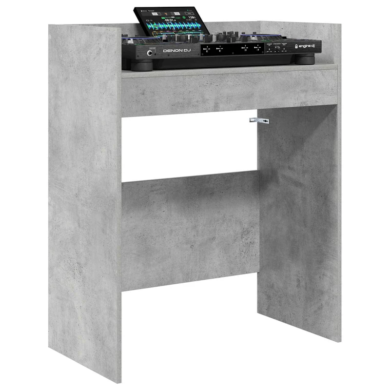 Mesa de DJ Cinzento Cimento 62 x 45 x 102 cm