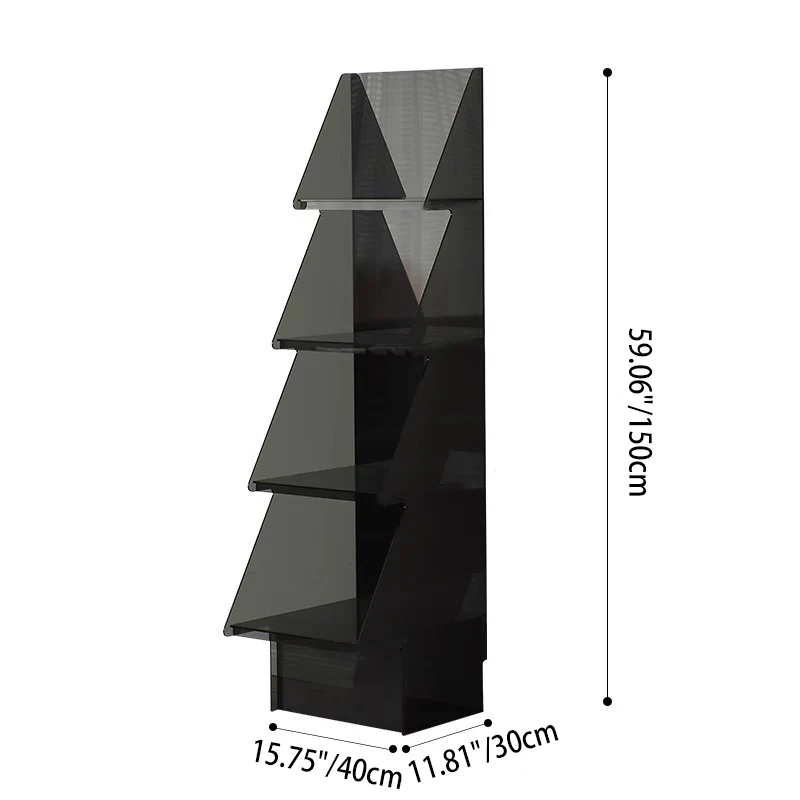 Contemporary Creative Christmas Tree Acrylic Storage Cabinet 3/4-Tier For Living Room