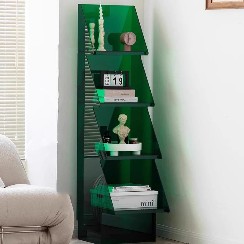 Contemporary Creative Christmas Tree Acrylic Storage Cabinet 3/4-Tier For Living Room
