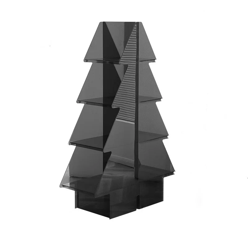 Contemporary Creative Christmas Tree Acrylic Storage Cabinet 3/4-Tier For Living Room