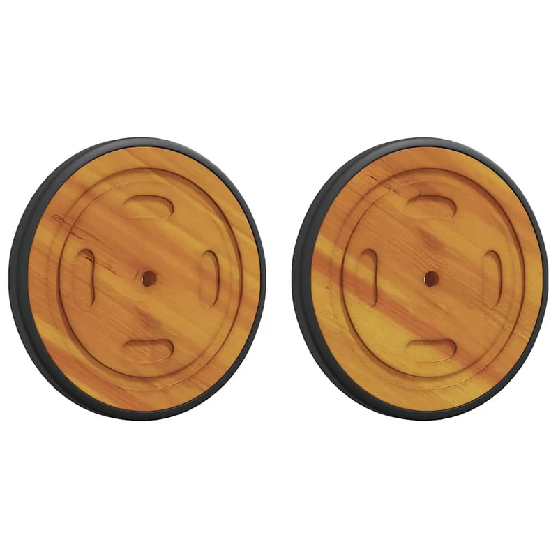 Rodas Espaciais com roda 2 unid. Castanho 20.5 x 20.5 x 2 cm
