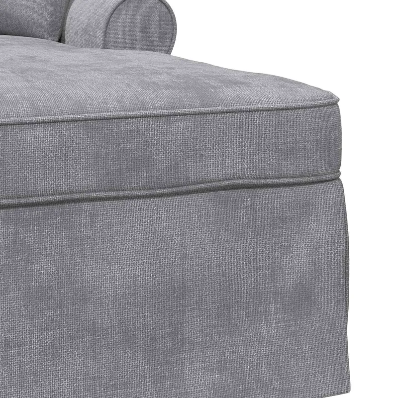 Chaise Lounge com Saia Cinzento-claro 157 x 91 x 91 cm ARES
