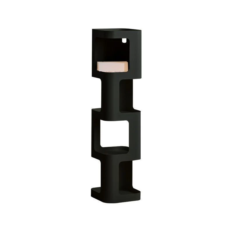 Contemporary Nordic Square Rectangular Carbon Steel Display Rack 4/5-Tier For Living Room