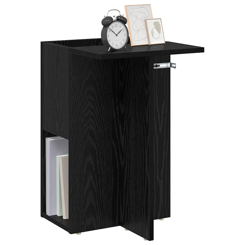 Mesa de apoio Carvalho Preto 35 x 40 x 55 cm