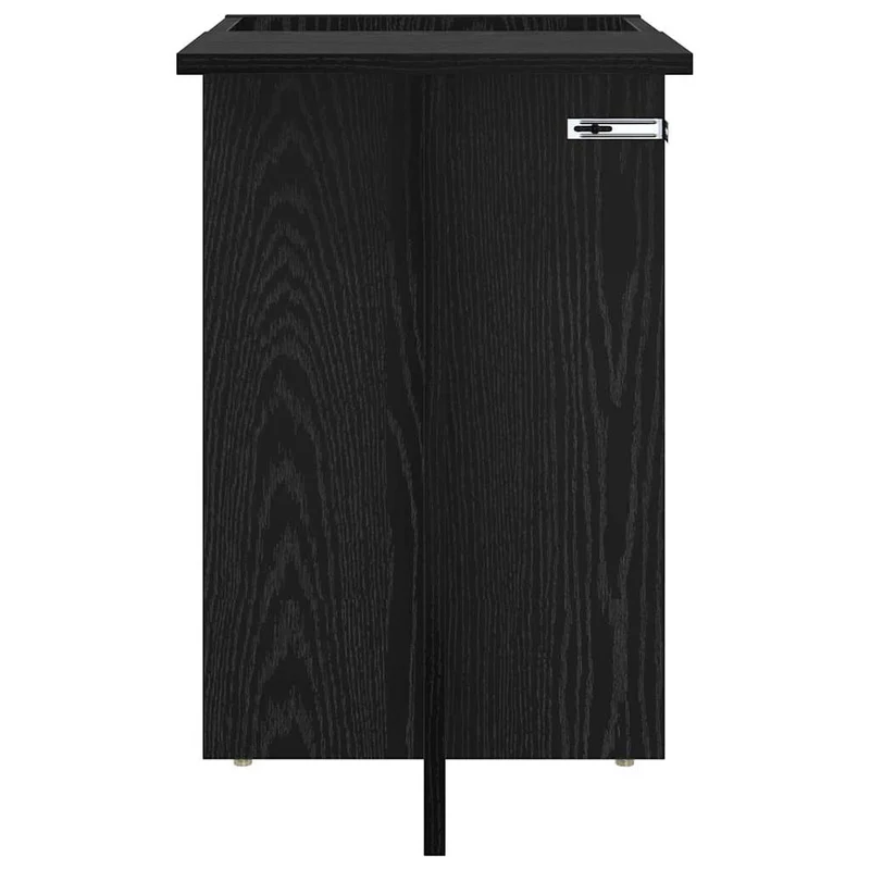 Mesa de apoio Carvalho Preto 35 x 40 x 55 cm