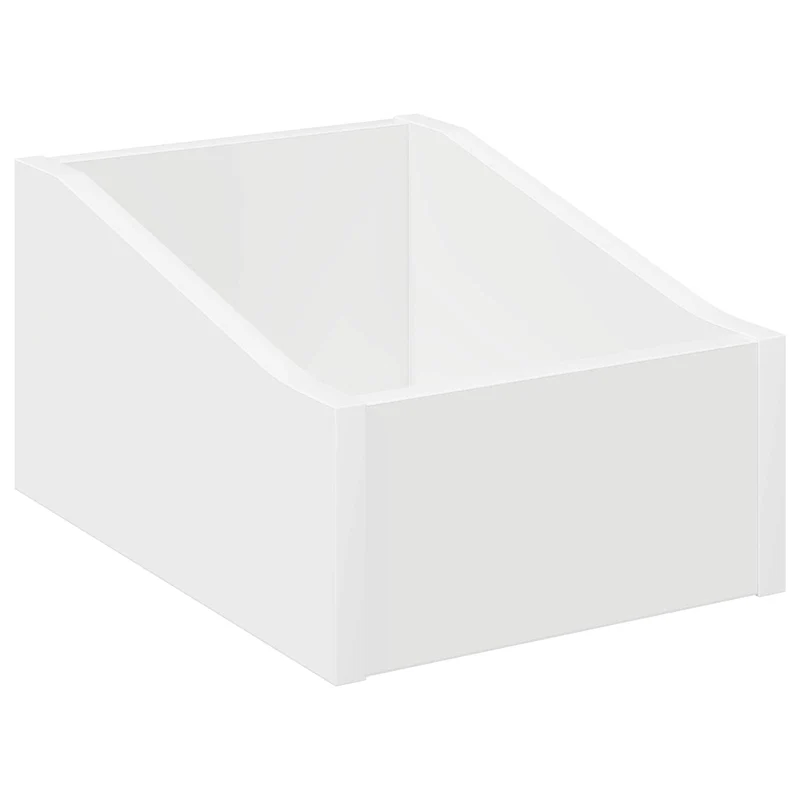 Caixa de Discos LP Branco 23 x 33 x 16 cm Derivados de Madeira