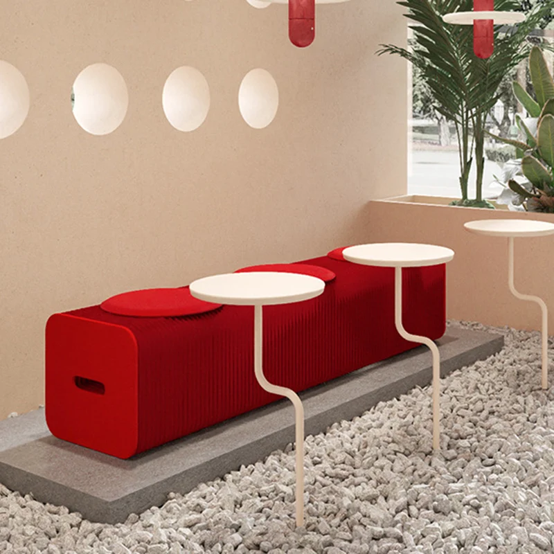 Contemporary Nordic Magnetic Organza Paper Expansion Foldable Chair For Living Room