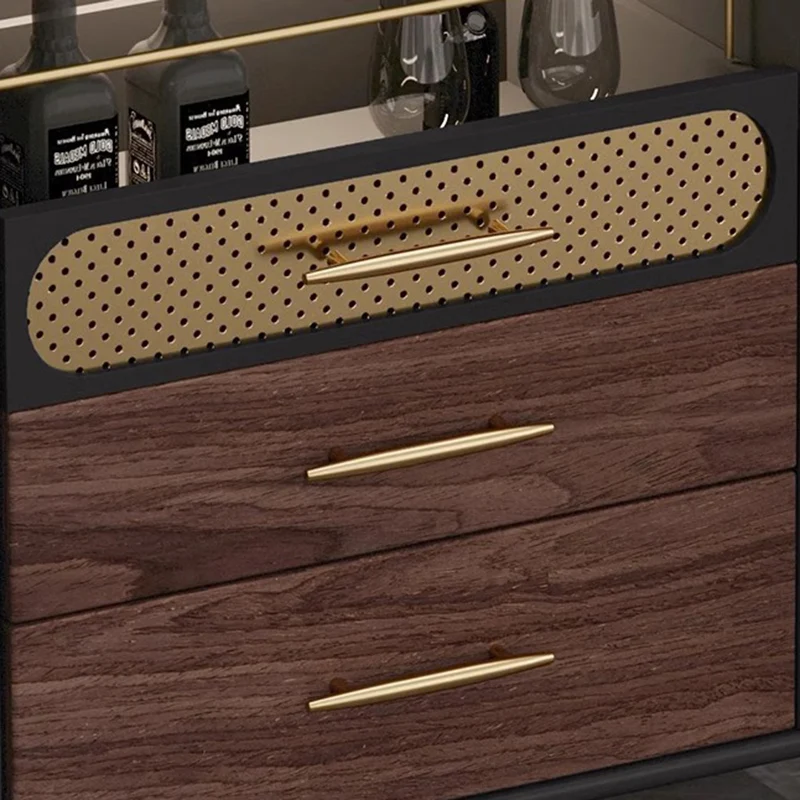 Modern Luxury Rectangular Plywood Stainless Steel Carbon Steel Glass Copper Storage Cabinet For Entryway