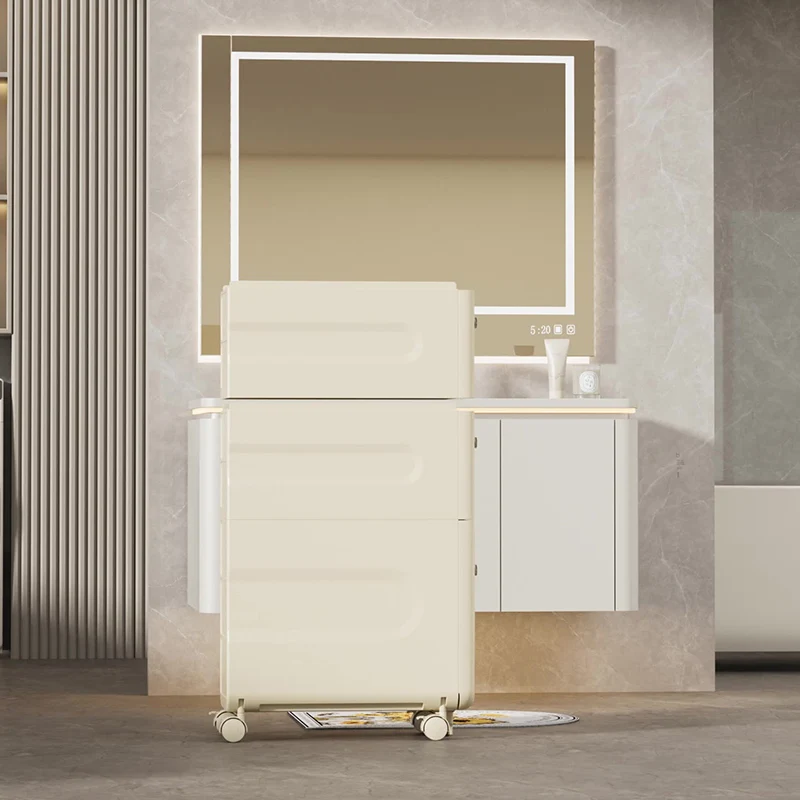 Modern Minimalist Rectangular PP Storage Cabinet 2/3/4-Drawer For Kitchen