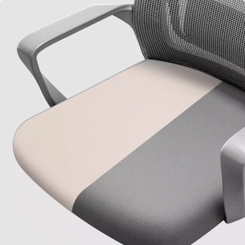 Contemporary Simplicity Square Mesh Fabric PP Steel Desk Chair Backrest Armrest For Study