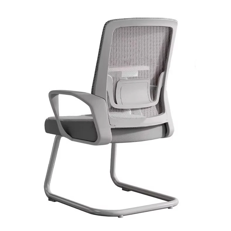 Contemporary Simplicity Square Mesh Fabric PP Steel Desk Chair Backrest Armrest For Study