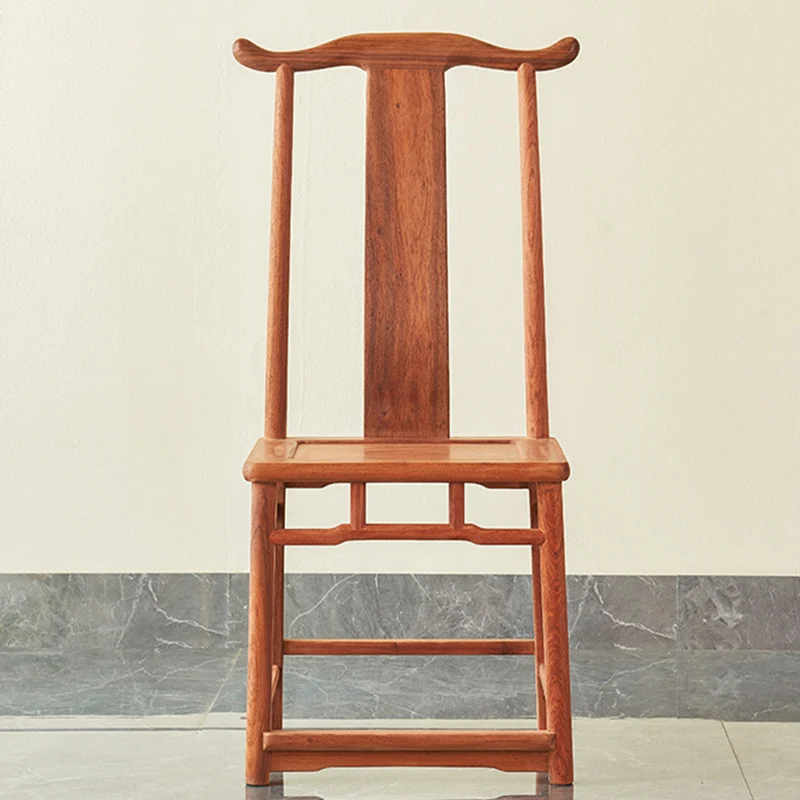 Traditional Vintage Rectangular Square Burma Rosewood Chair Backrest For Living Room