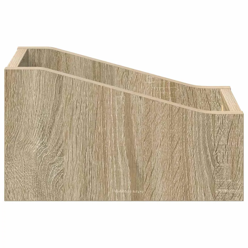 Caixa de Discos LP Carvalho Sonoma 18 x 32 x 18 cm