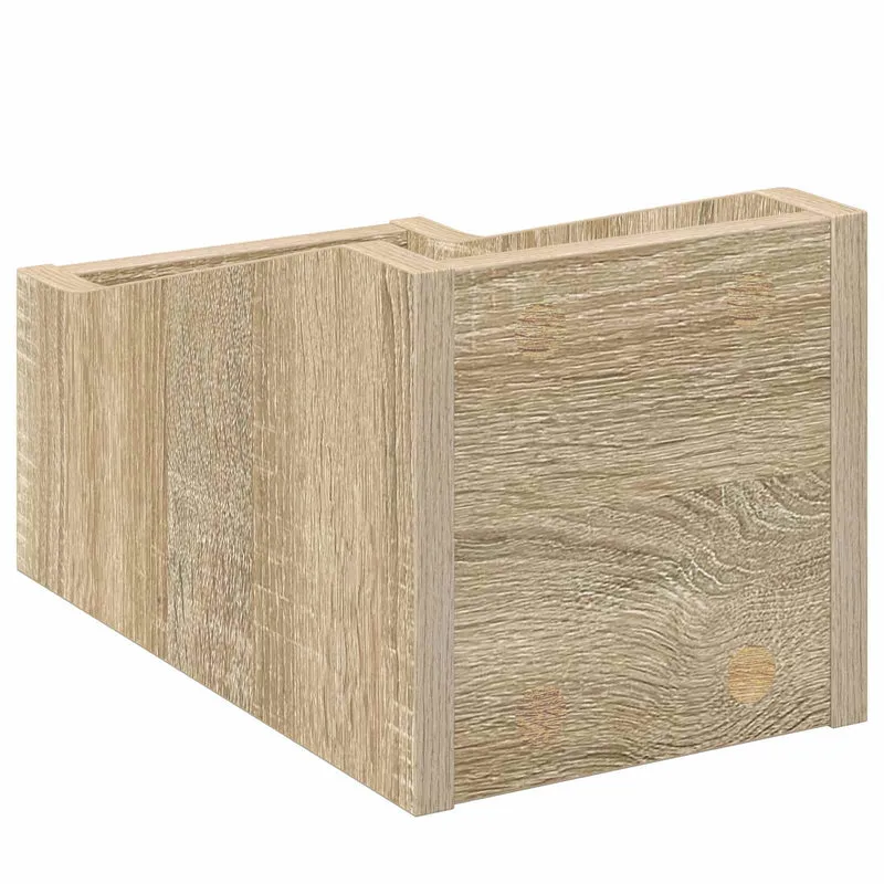 Caixa de Discos LP Carvalho Sonoma 18 x 32 x 18 cm