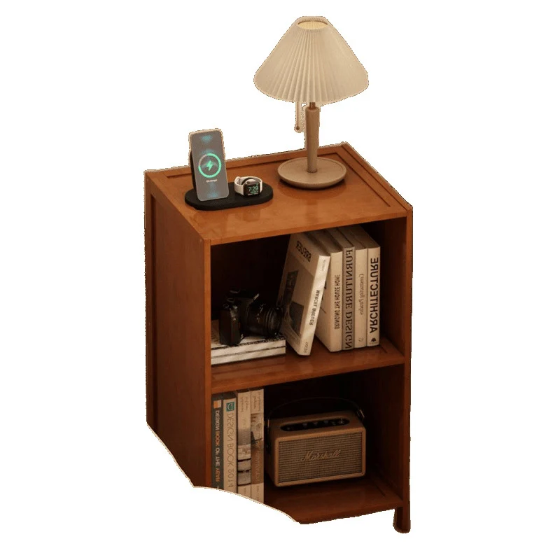 Modern Minimalist Bamboo MDF Acrylic Faux Rattan Rectangular Storage Cabinet 1/2/3-Cabinets For Bedroom