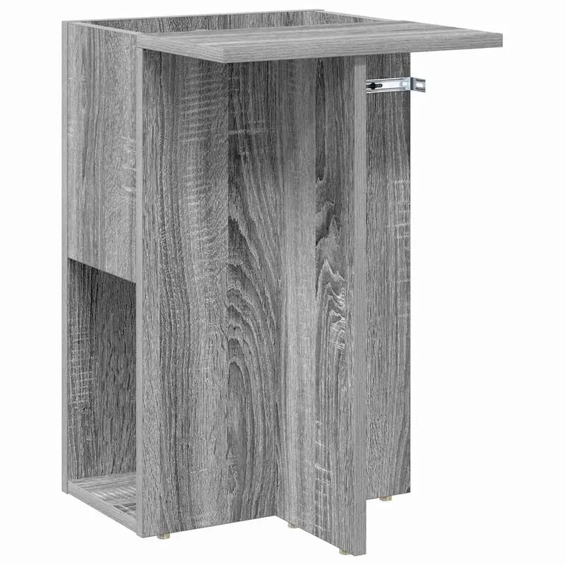 Mesa de apoio Cinzento Sonoma 35 x 40 x 55 cm Derivados de Madeira