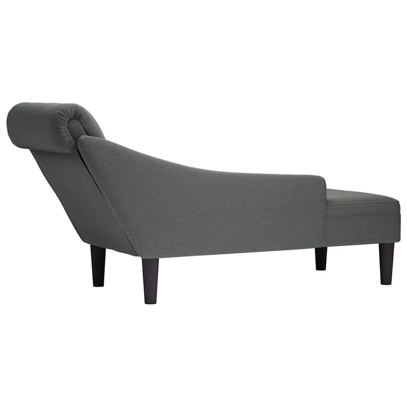 Chaise lounge c/ almofada/apoio de braços direito tecido