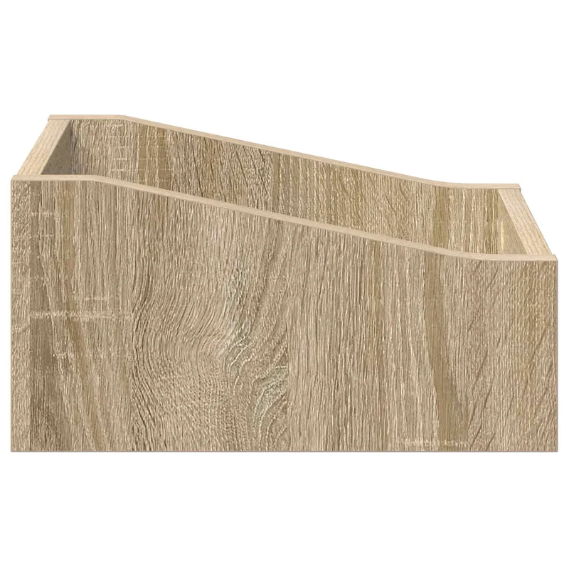 Caixa de Discos LP 2 unid. Carvalho Sonoma 23 x 33 x 16 cm
