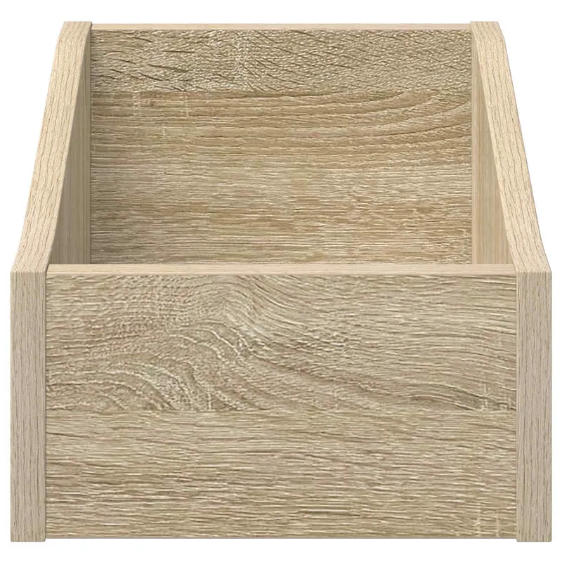 Caixa de Discos LP Carvalho Sonoma 23 x 33 x 16 cm