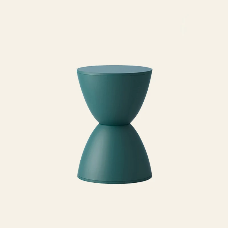 Modern Minimalist PP Hourglass-Shaped Stool Chair For Bedroom & Living Room