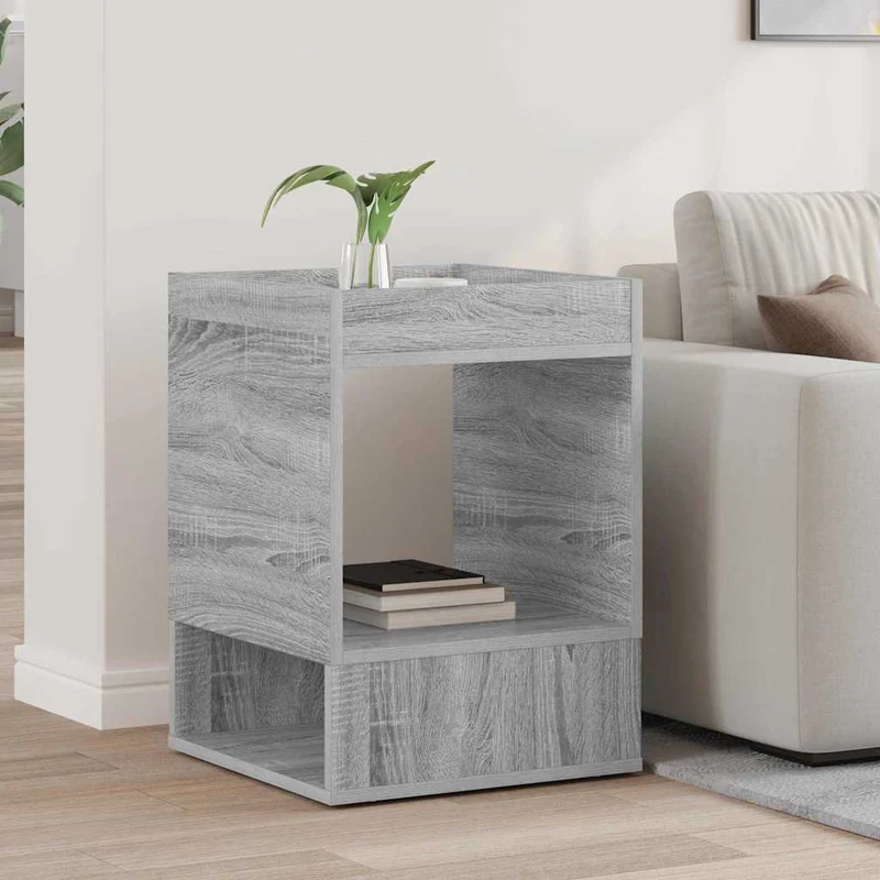 Mesa de apoio Cinzento Sonoma 40 x 40 x 56 cm Derivados de Madeira