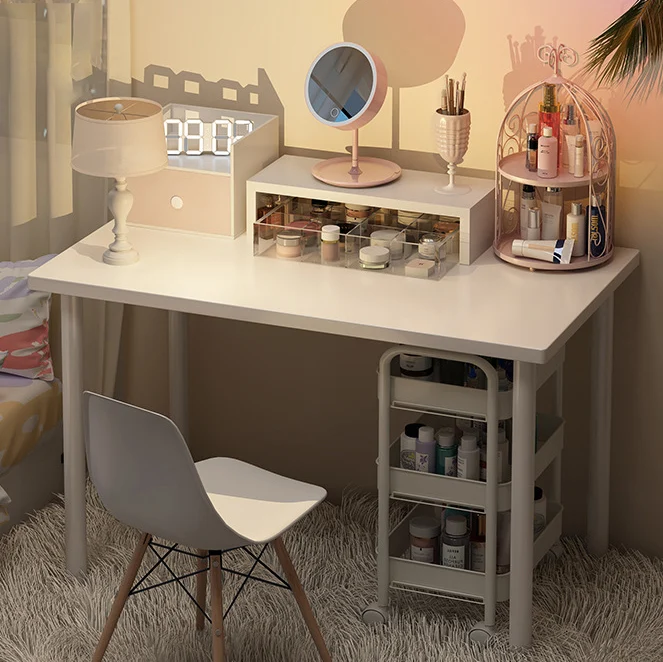 Modern Minimalist Rectangular Medium Density Fiberboard Desks 4-Leg For Home Office