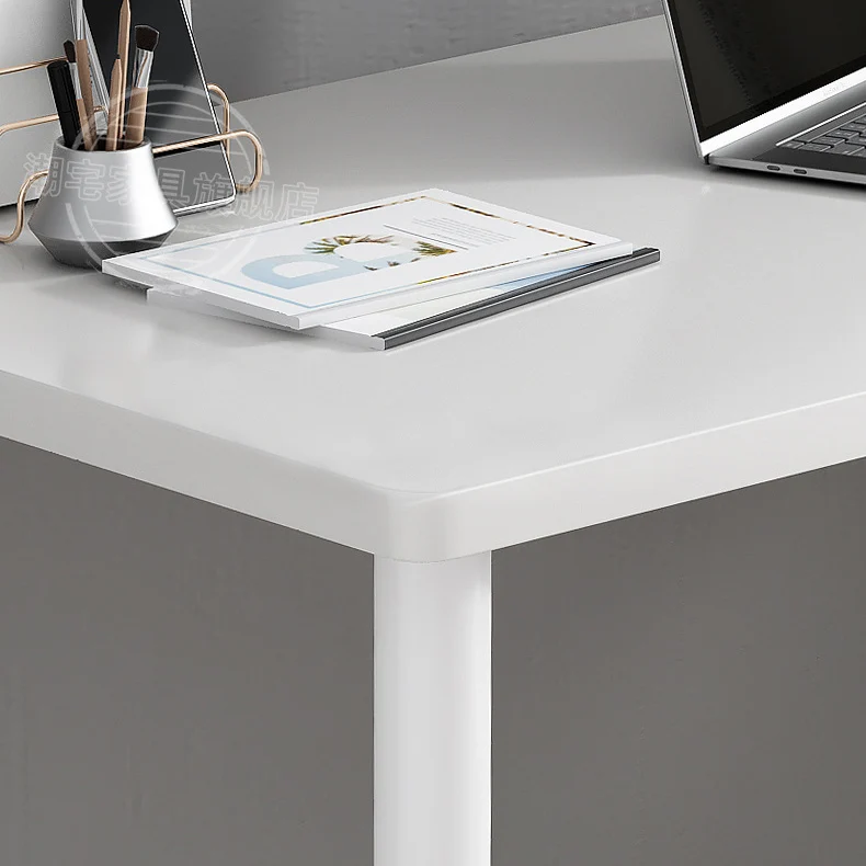 Modern Minimalist Rectangular Medium Density Fiberboard Desks 4-Leg For Home Office