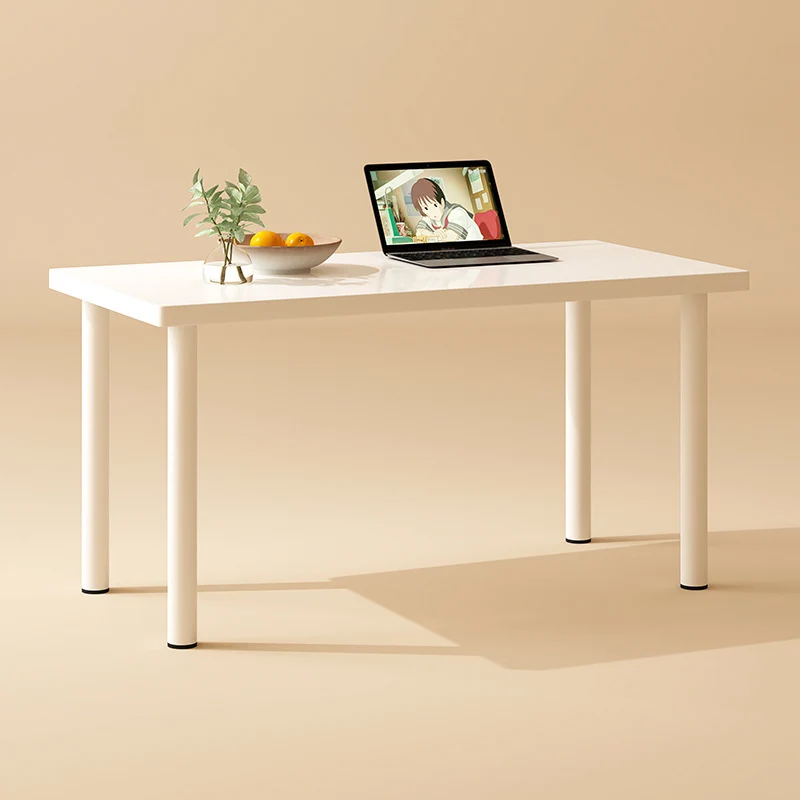 Modern Minimalist Rectangular Medium Density Fiberboard Desks 4-Leg For Home Office