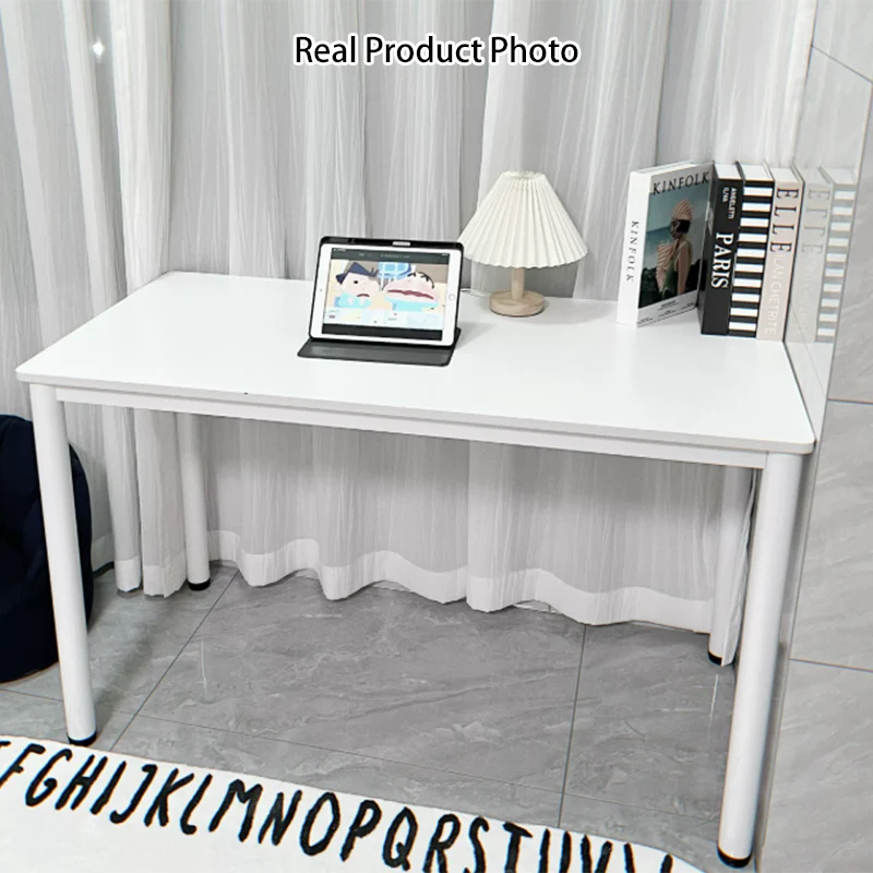 Modern Minimalist Rectangular Medium Density Fiberboard Desks 4-Leg For Home Office