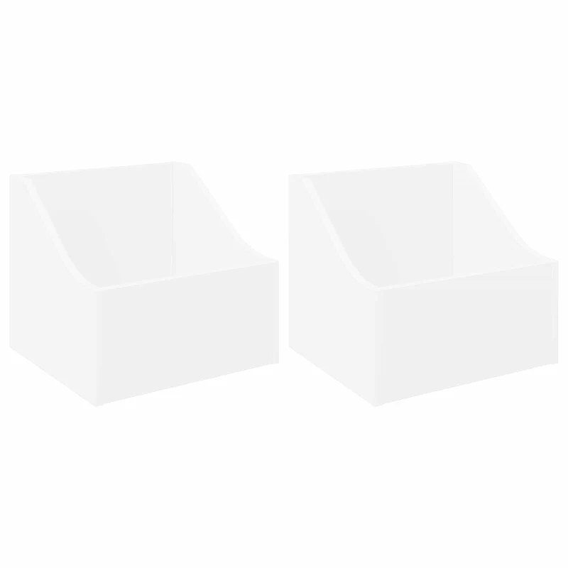 Caixa de Discos LP 2 unid. Branco 37 x 33 x 32 cm
