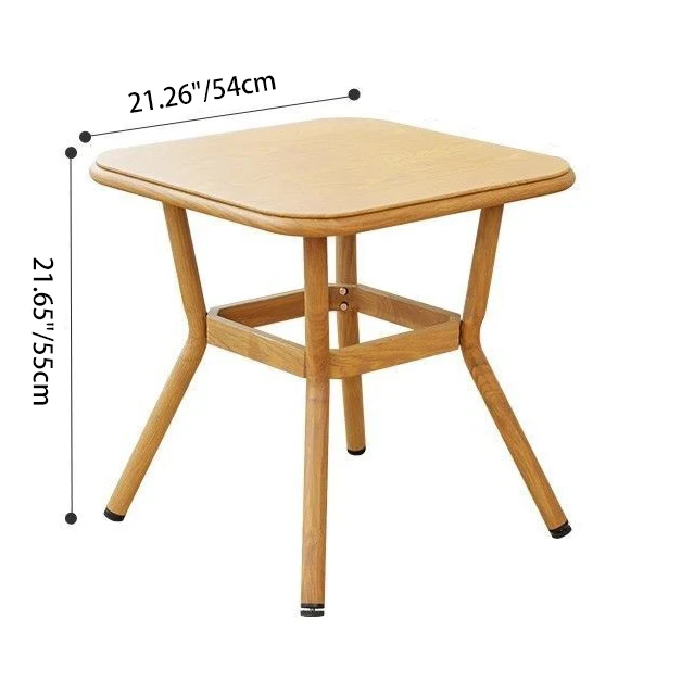 Traditional Chinese Square Carbon Steel Tempered Glass PE Rattan Table & Chair Set Foldable Backrest For Outdoor Patio